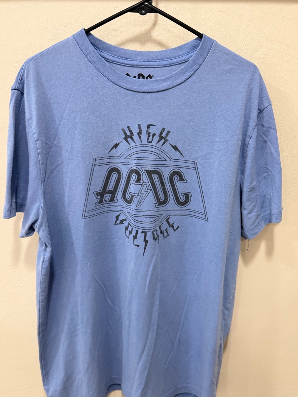 Ac/Dc Graphic T shirt SZ M Blue High Voltage